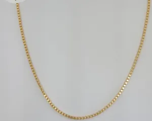 (1-1506) Gold Laminate - 2mm Box Link Chain - BGF