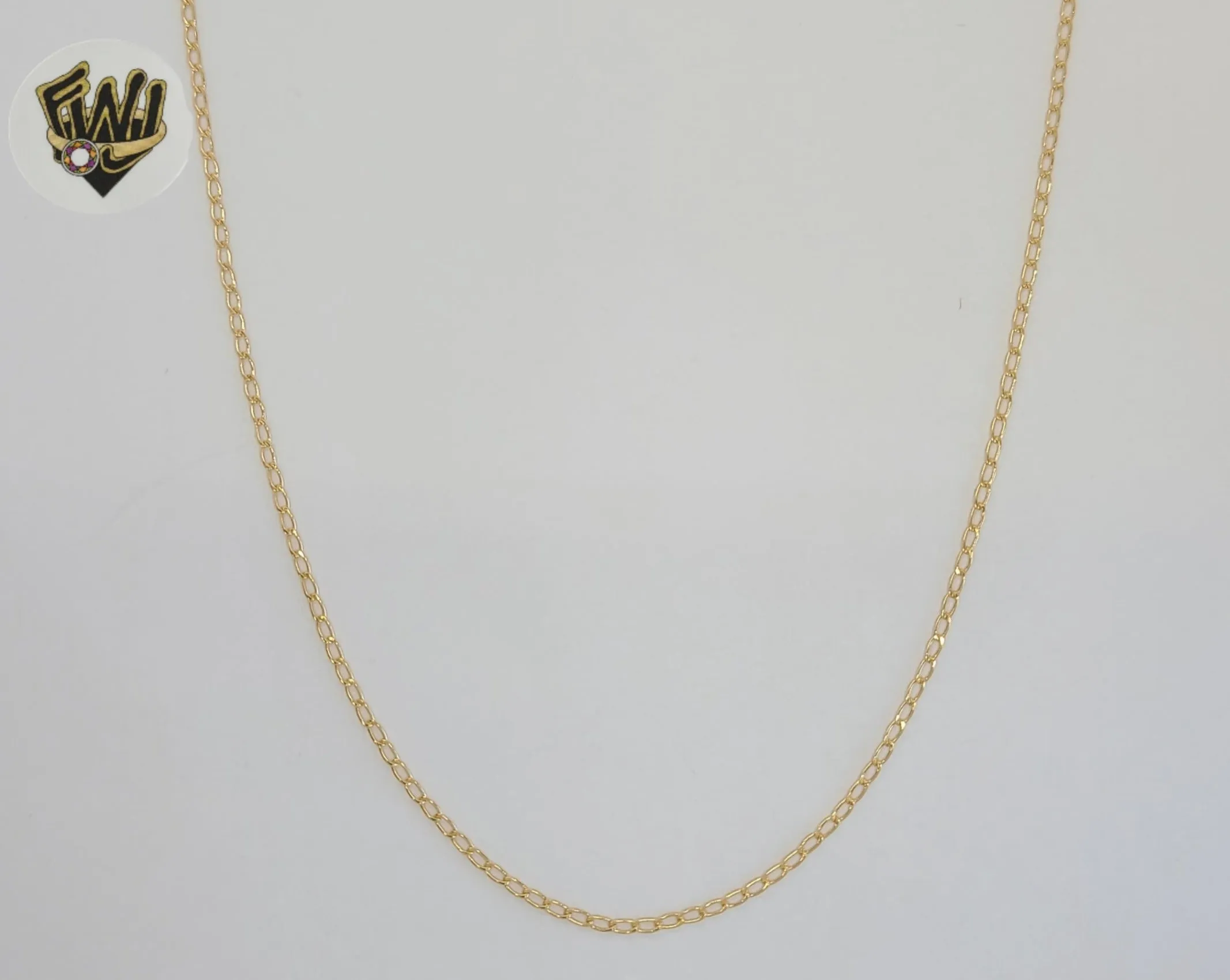(1-1859) Gold Laminate - 1.5mm Thin Rolo Link Chain - BGF