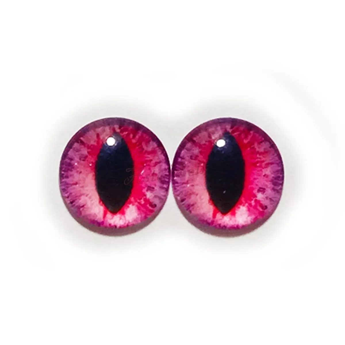 10x 6mm 8mm 10mm 12mm Glass Eyes Cabochon Lizard Cat Frog Animal Flat Dome Eye