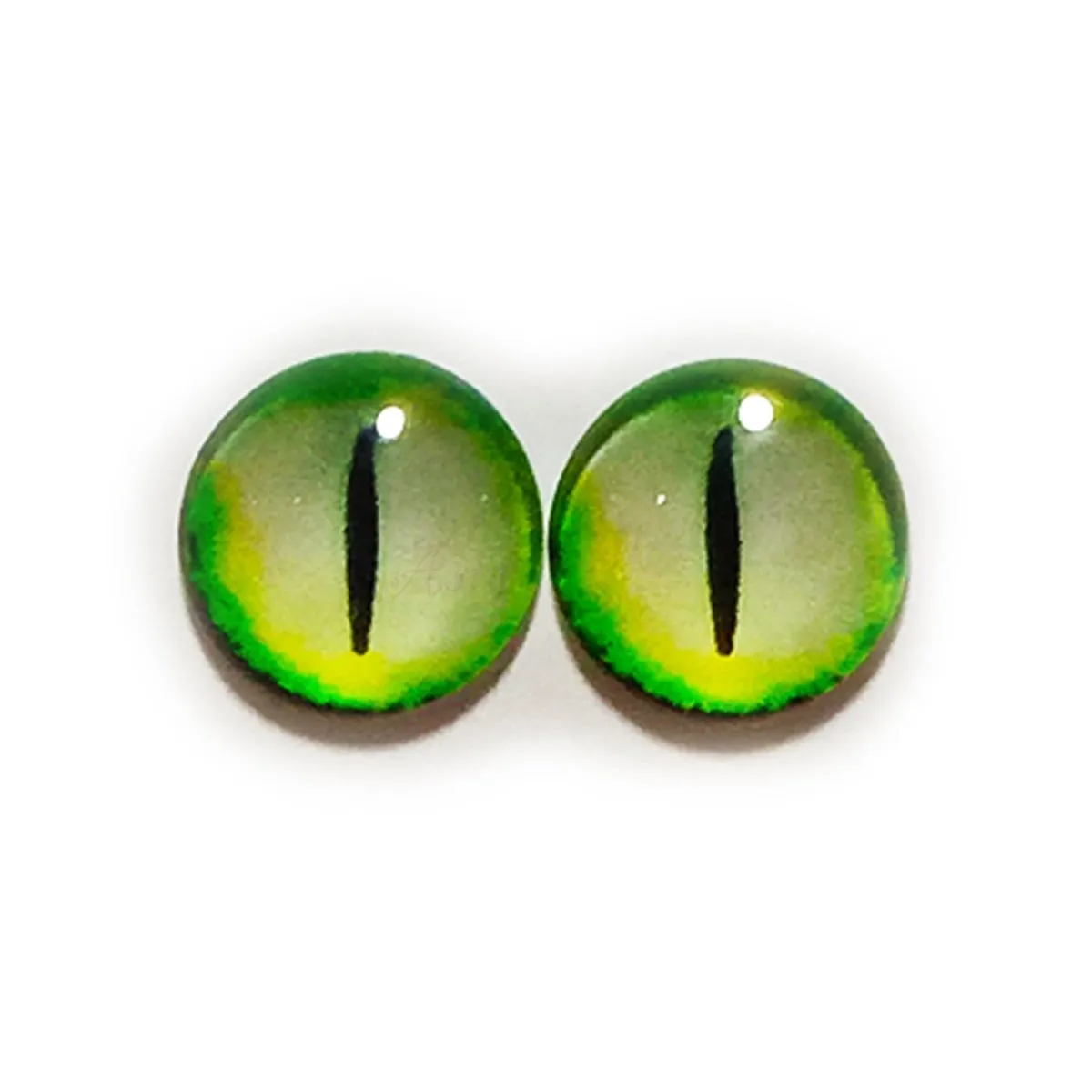 10x 6mm 8mm 10mm 12mm Glass Eyes Cabochon Lizard Cat Frog Animal Flat Dome Eye