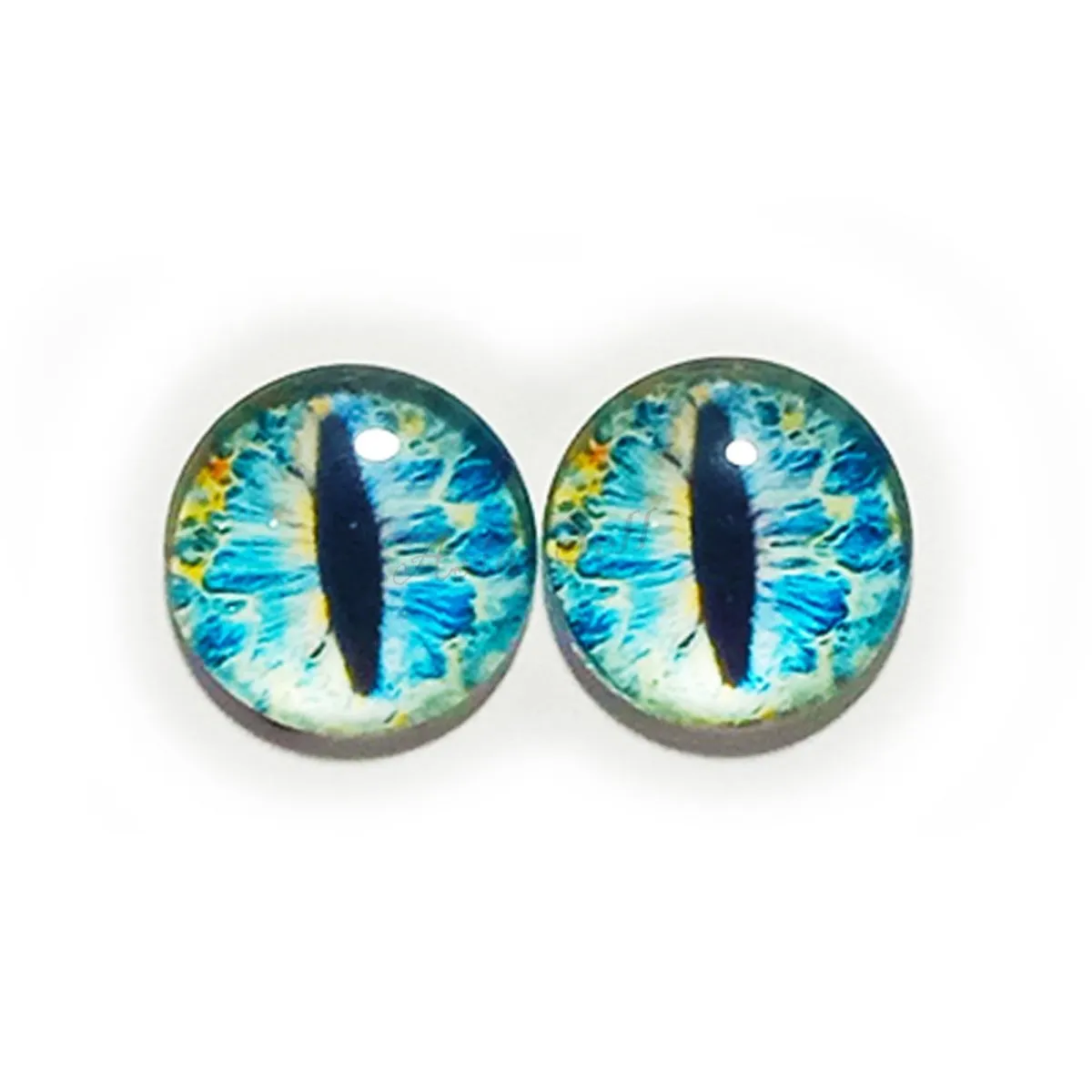 10x 6mm 8mm 10mm 12mm Glass Eyes Cabochon Lizard Cat Frog Animal Flat Dome Eye