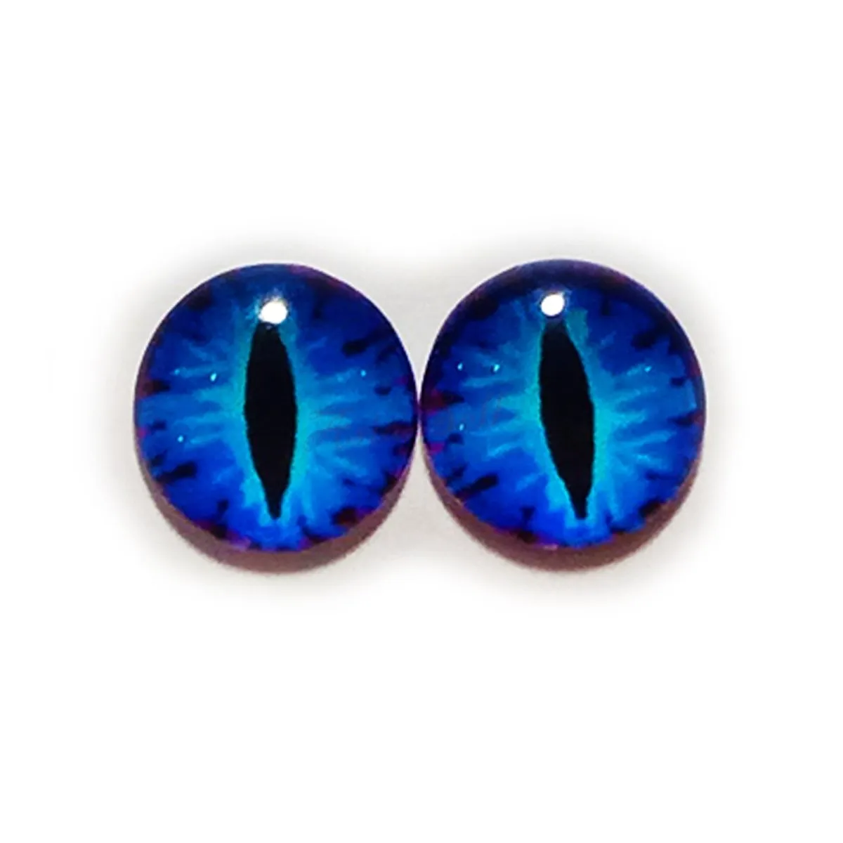 10x 6mm 8mm 10mm 12mm Glass Eyes Cabochon Lizard Cat Frog Animal Flat Dome Eye