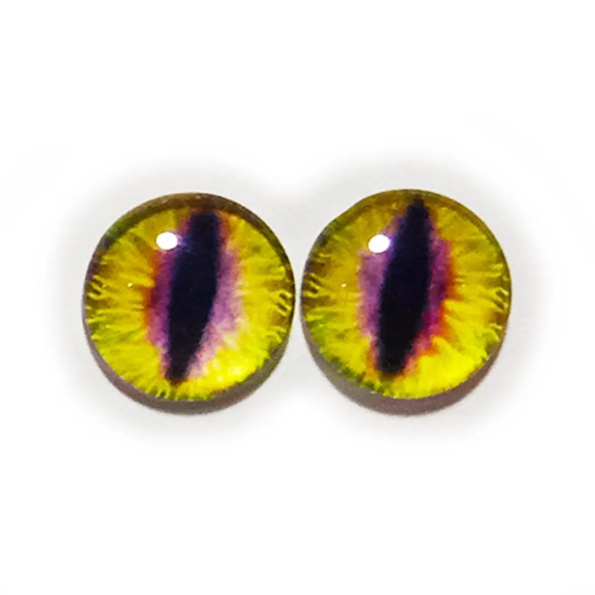 10x 6mm 8mm 10mm 12mm Glass Eyes Cabochon Lizard Cat Frog Animal Flat Dome Eye
