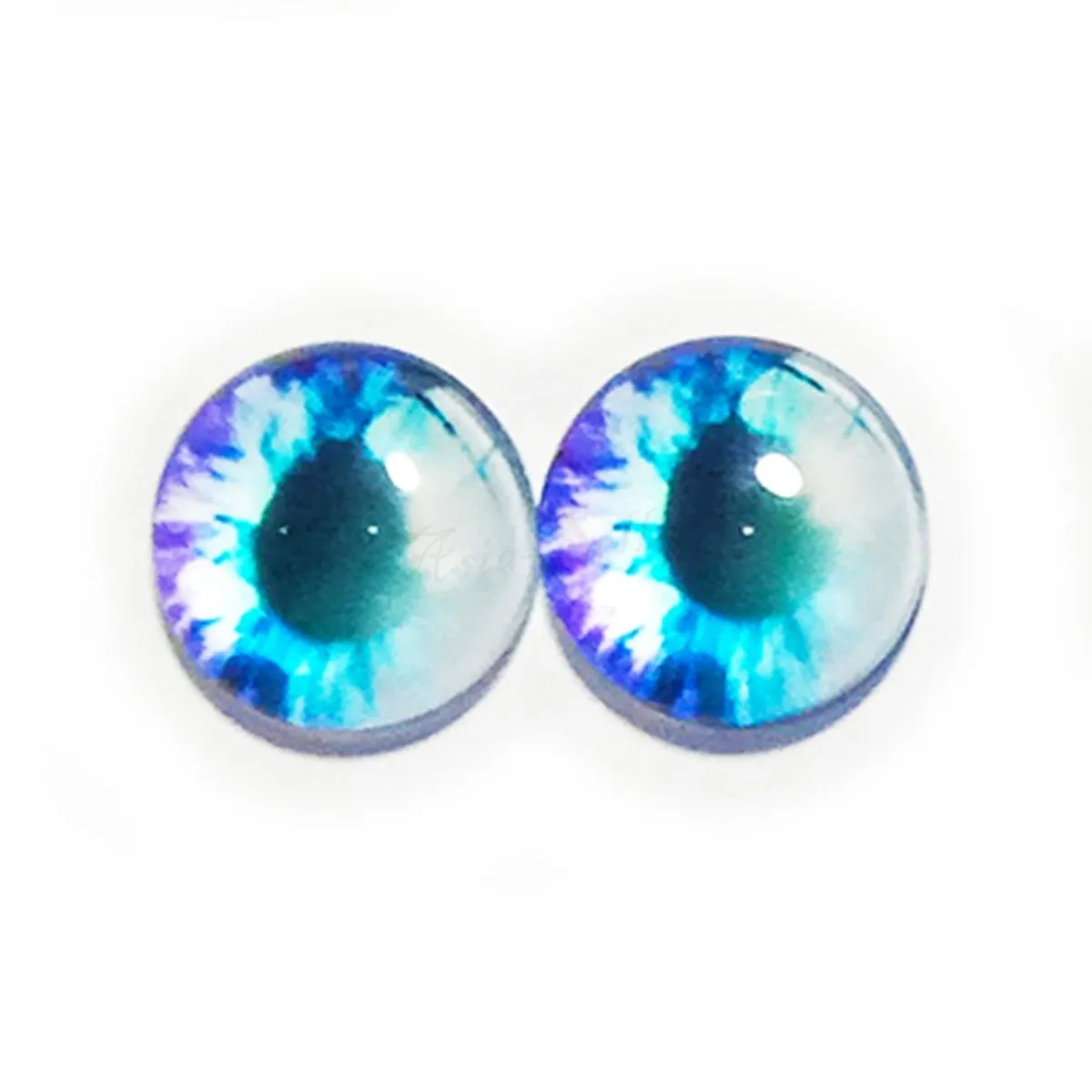 10x 6mm 8mm 10mm 12mm Glass Eyes Cabochon Lizard Cat Frog Animal Flat Dome Eye