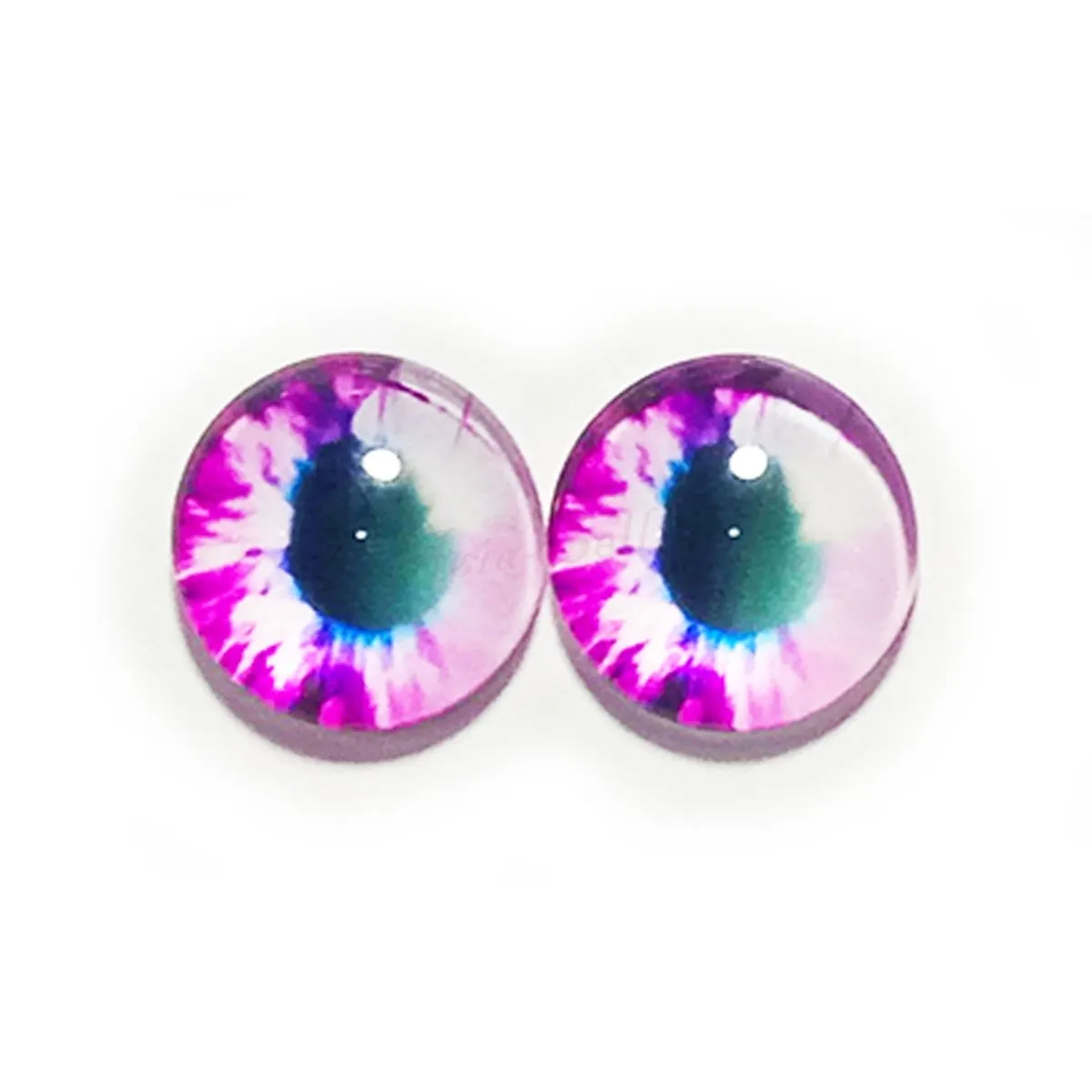 10x 6mm 8mm 10mm 12mm Glass Eyes Cabochon Lizard Cat Frog Animal Flat Dome Eye