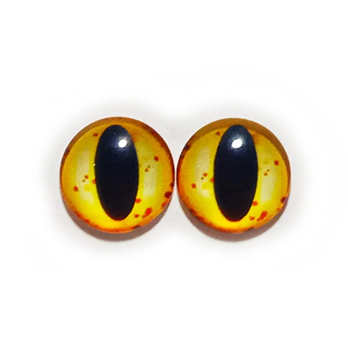 10x 6mm 8mm 10mm 12mm Glass Eyes Cabochon Lizard Cat Frog Animal Flat Dome Eye