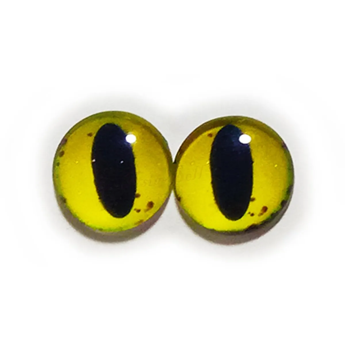 10x 6mm 8mm 10mm 12mm Glass Eyes Cabochon Lizard Cat Frog Animal Flat Dome Eye