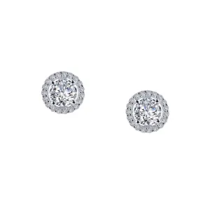 1.3 CTW Halo Stud Earrings