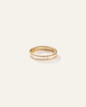 14K Gold Baguette Diamond Eternity Band