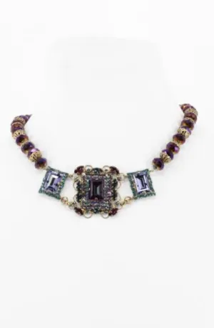 3 Sq Pendants Gold Necklace