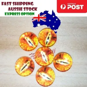30pcs Round 12mm Glass Eyes Dragon Lizard Frog Eyeballs Model L