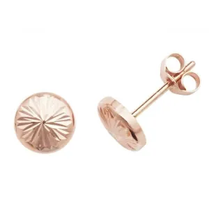 9ct Rose Gold Stud Earrings ES540R