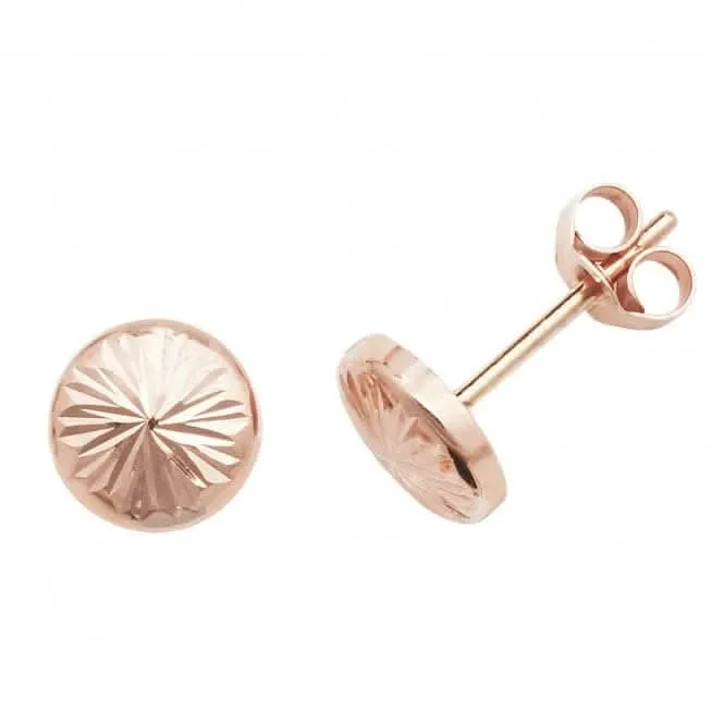9ct Rose Gold Stud Earrings ES540R