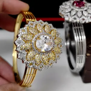 Aamrapali Gold Plated AD Adjustable Bracelet (1Piece Only)