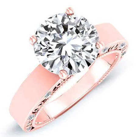 Acacia - GIA Natural Round Diamond Engagement Ring