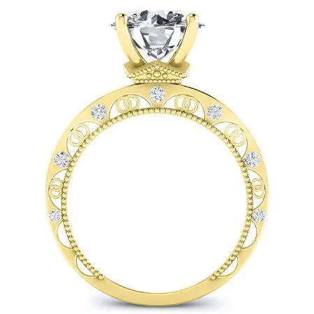 Acacia - GIA Natural Round Diamond Engagement Ring