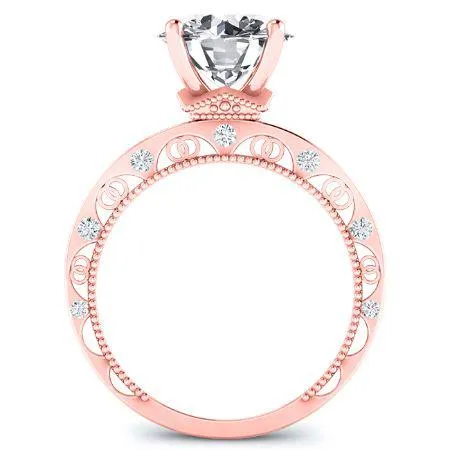 Acacia - GIA Natural Round Diamond Engagement Ring