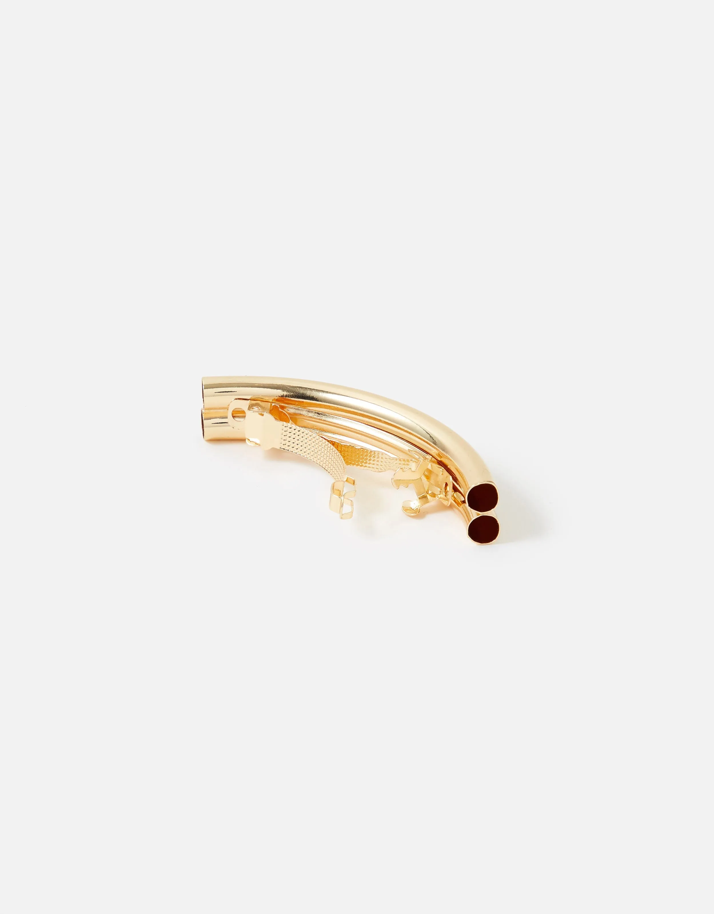 Accessorize London Women's Double Gold Bar Barette Hair Clip