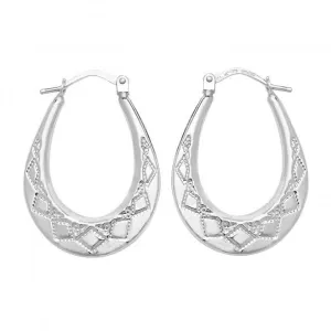 Acotis Silver Creole Earrings G51211