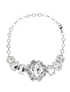 Alessandra Rich Crystal Flower Choker