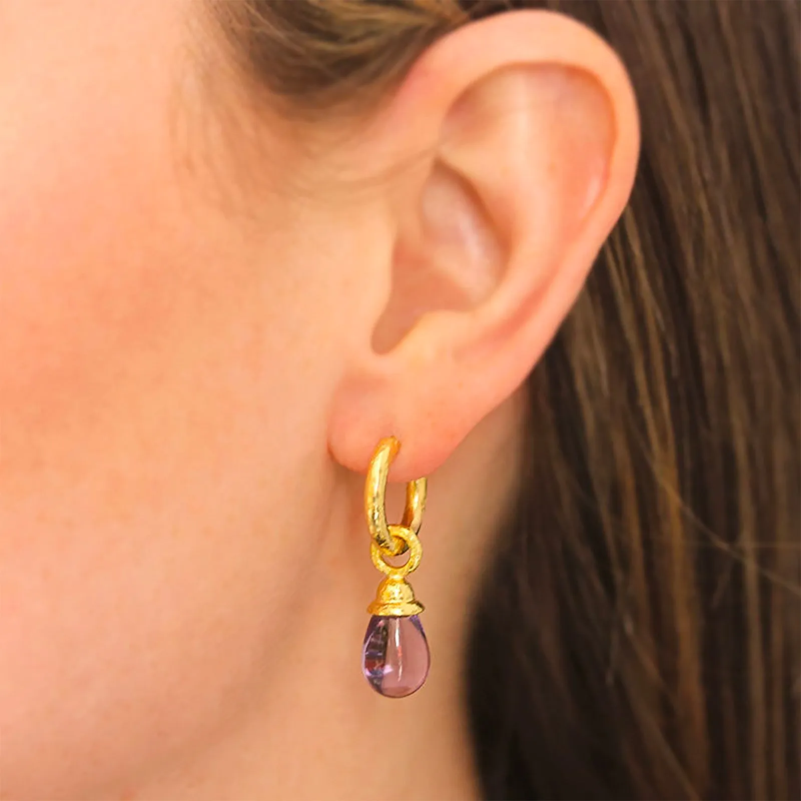 Amethyst Earring Pendants