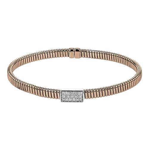Bangle in 18K Gold with Diamonds LB2383-Y WHITE 18K X 2T