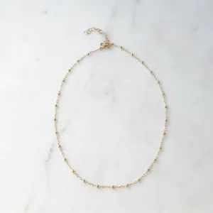 Beaded Choker in Sterling Silver