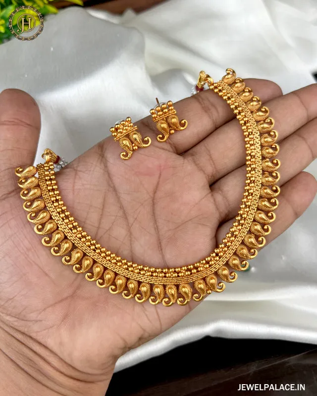 Beautiful Gold Plated Antique Necklace JH2868