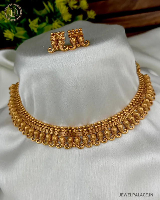 Beautiful Gold Plated Antique Necklace JH2868