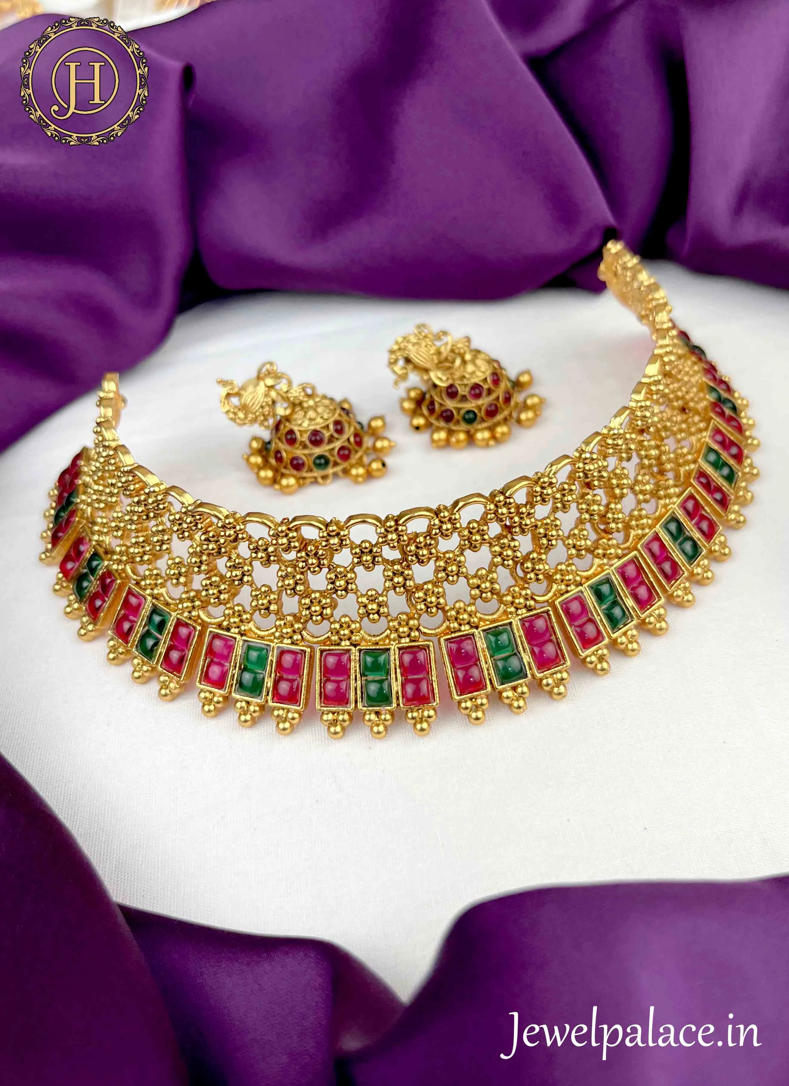Beautiful Gold Plated Designer Necklace JH1759