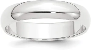 Bonyak Jewelry Platinum 5mm Half Round Featherweight Wedding Band Size 11 Decadent