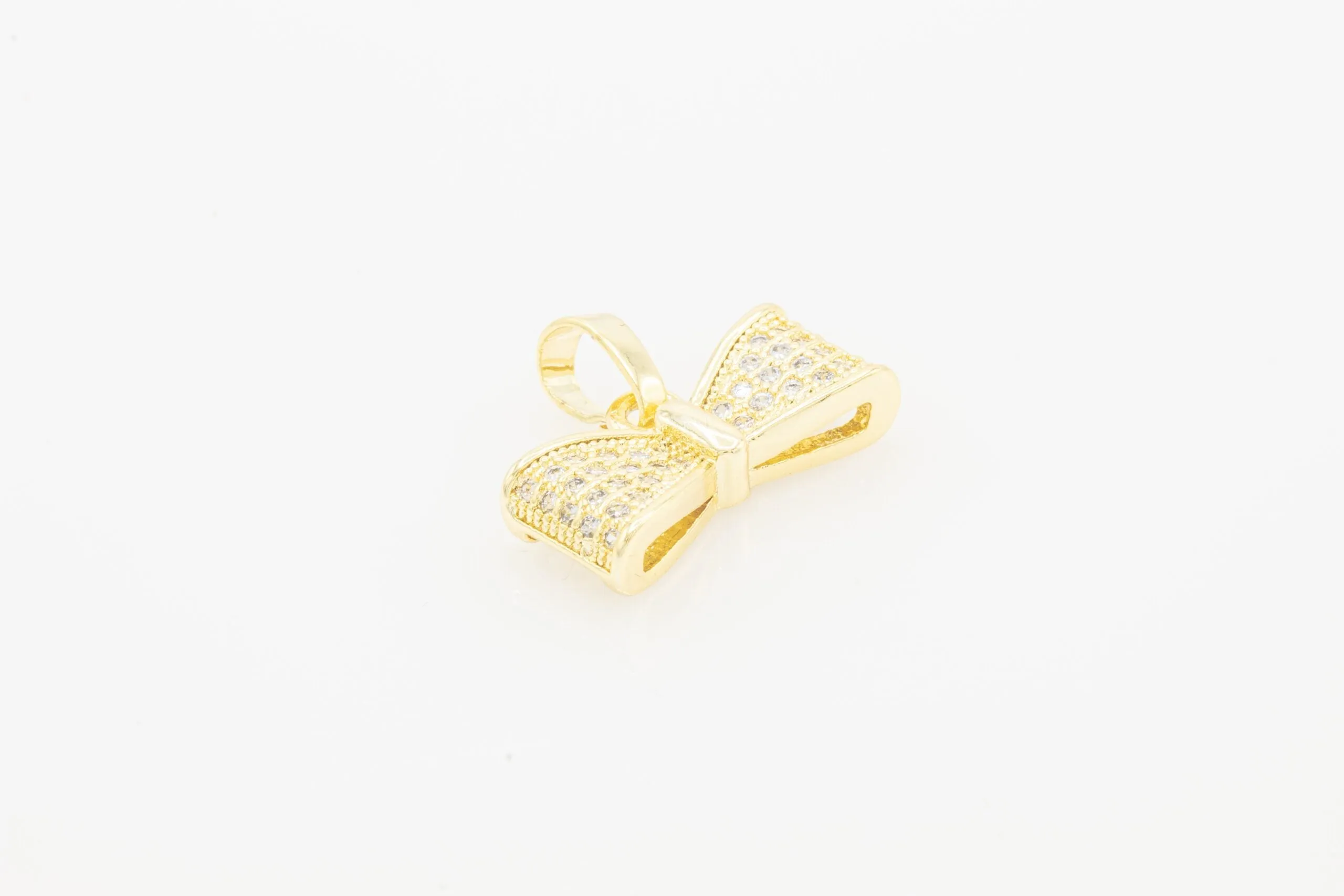 Bow Tie CZ 14K Gold Filled Pendant