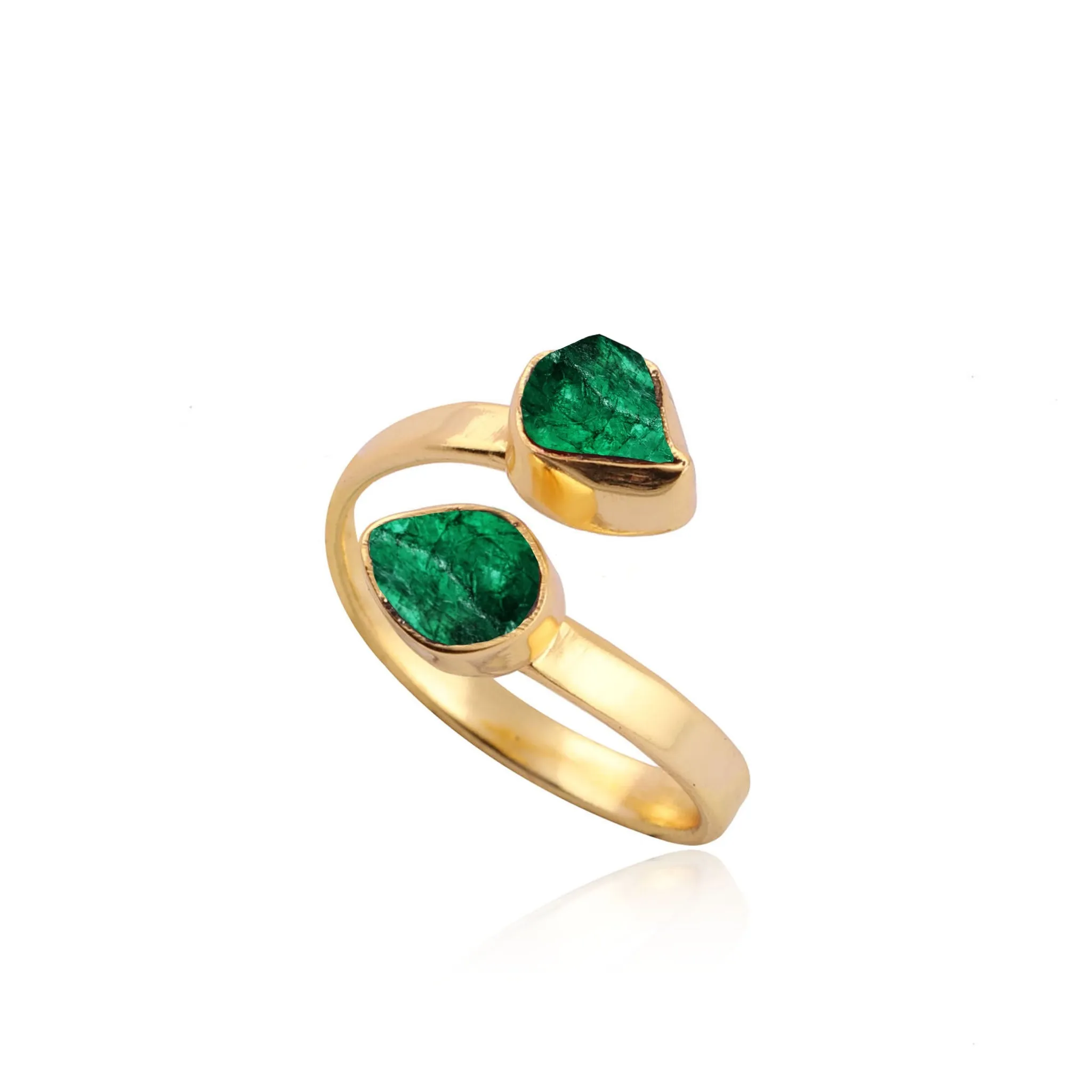 Celia Gold Green Onyx Ring