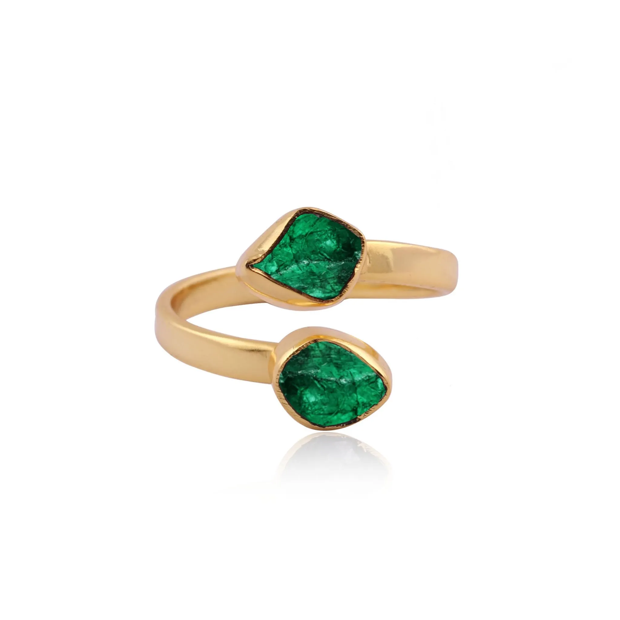 Celia Gold Green Onyx Ring