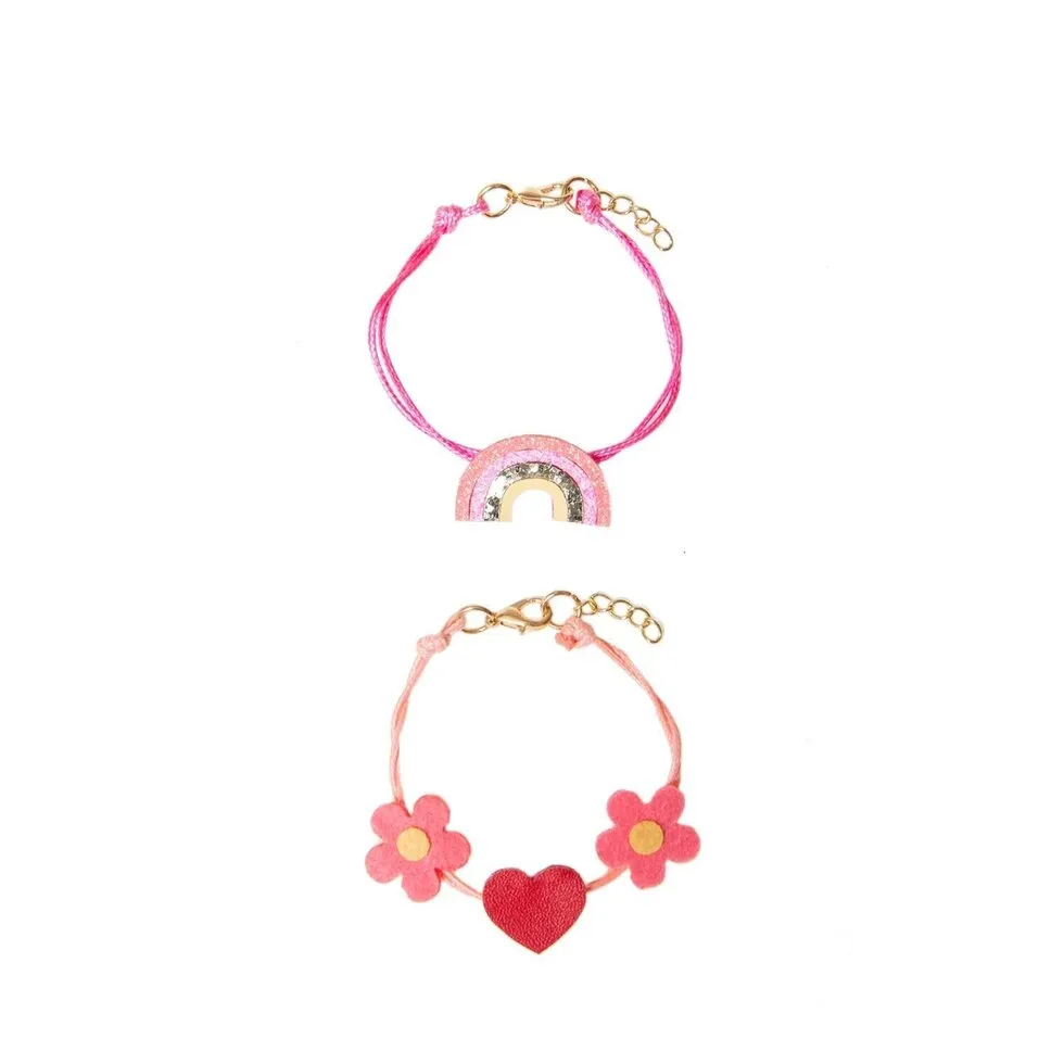Cheerful Rainbow Bracelet Set