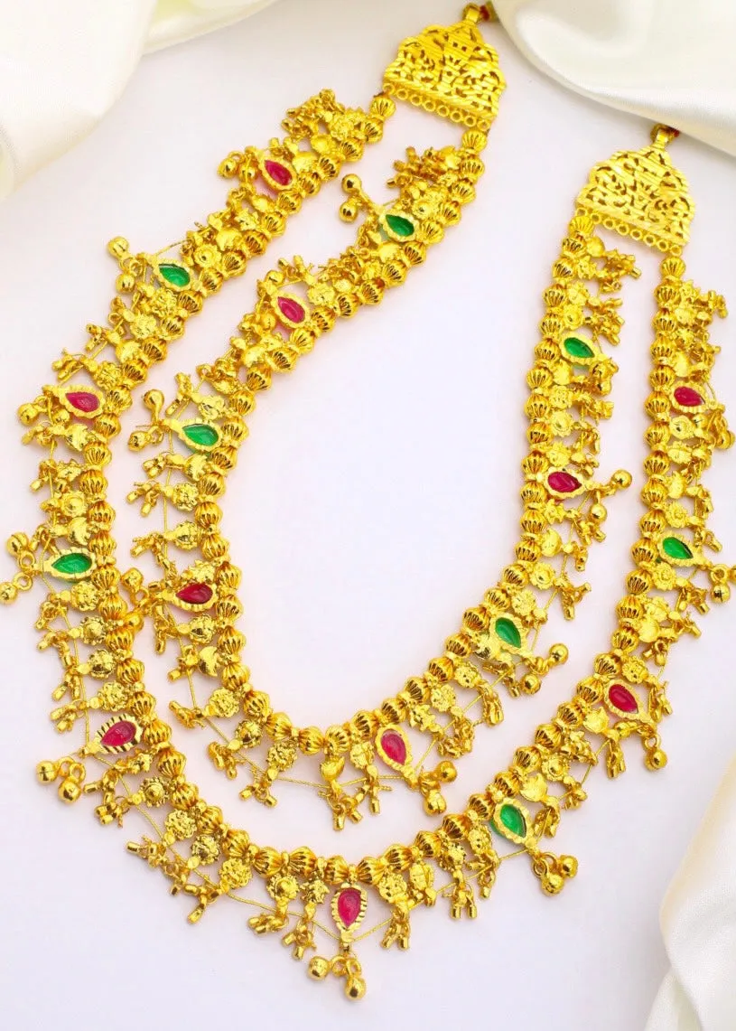 CLASSY TWO LAYER KOLHAPURI SAAJ