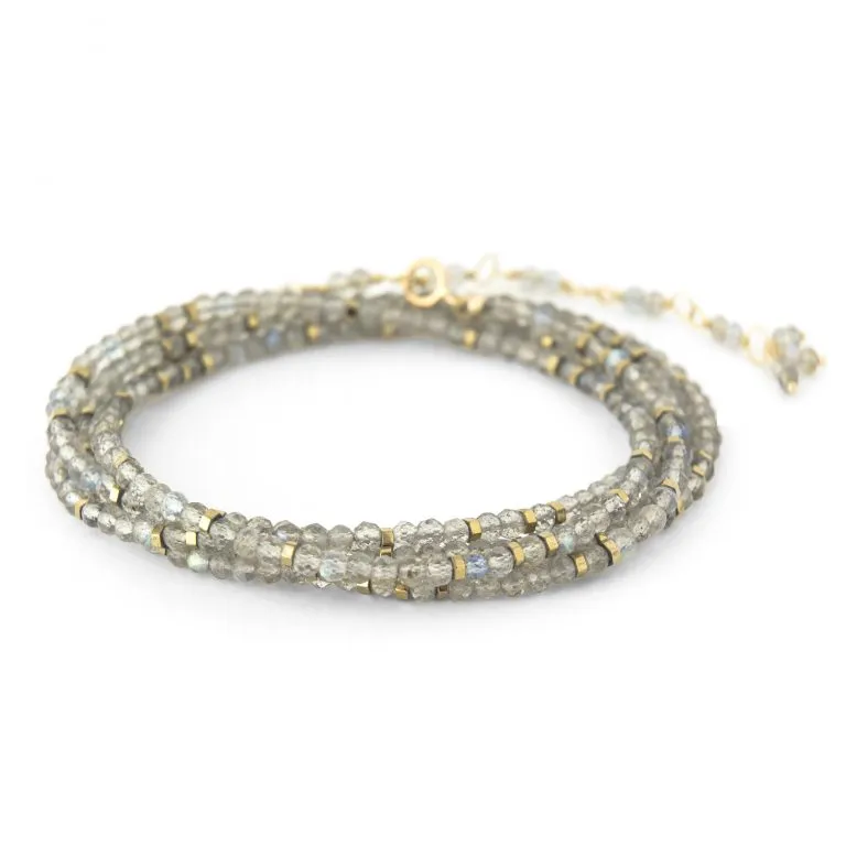 Confetti Gemstone Wrap Bracelets