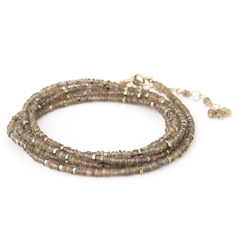 Confetti Gemstone Wrap Bracelets