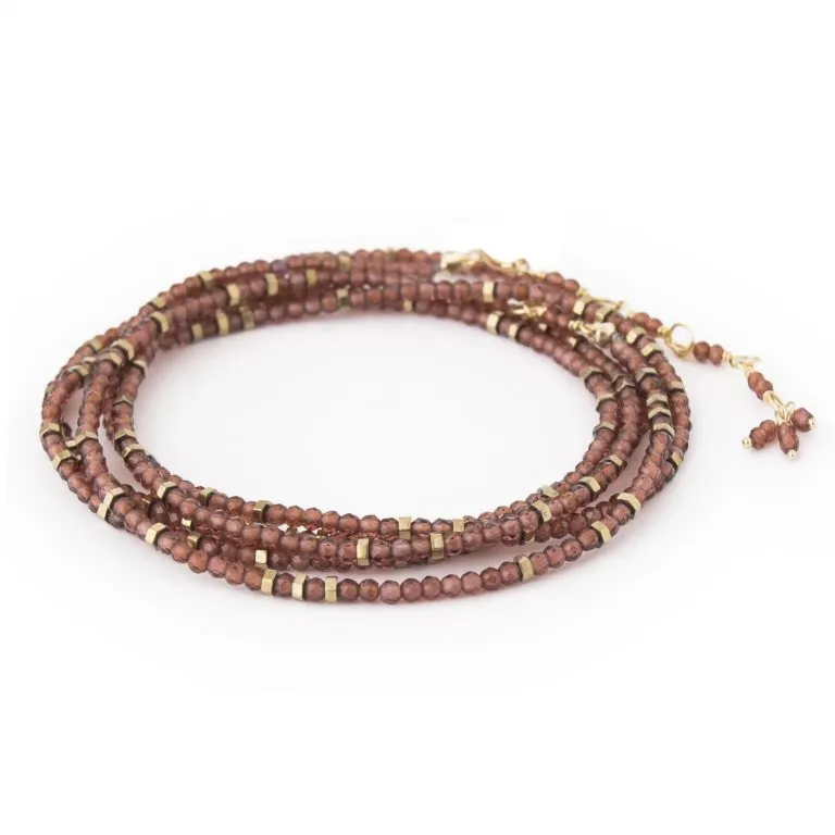 Confetti Gemstone Wrap Bracelets