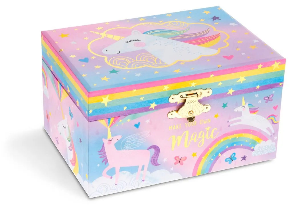 Cotton Candy Unicorn Musical Jewelry Box
