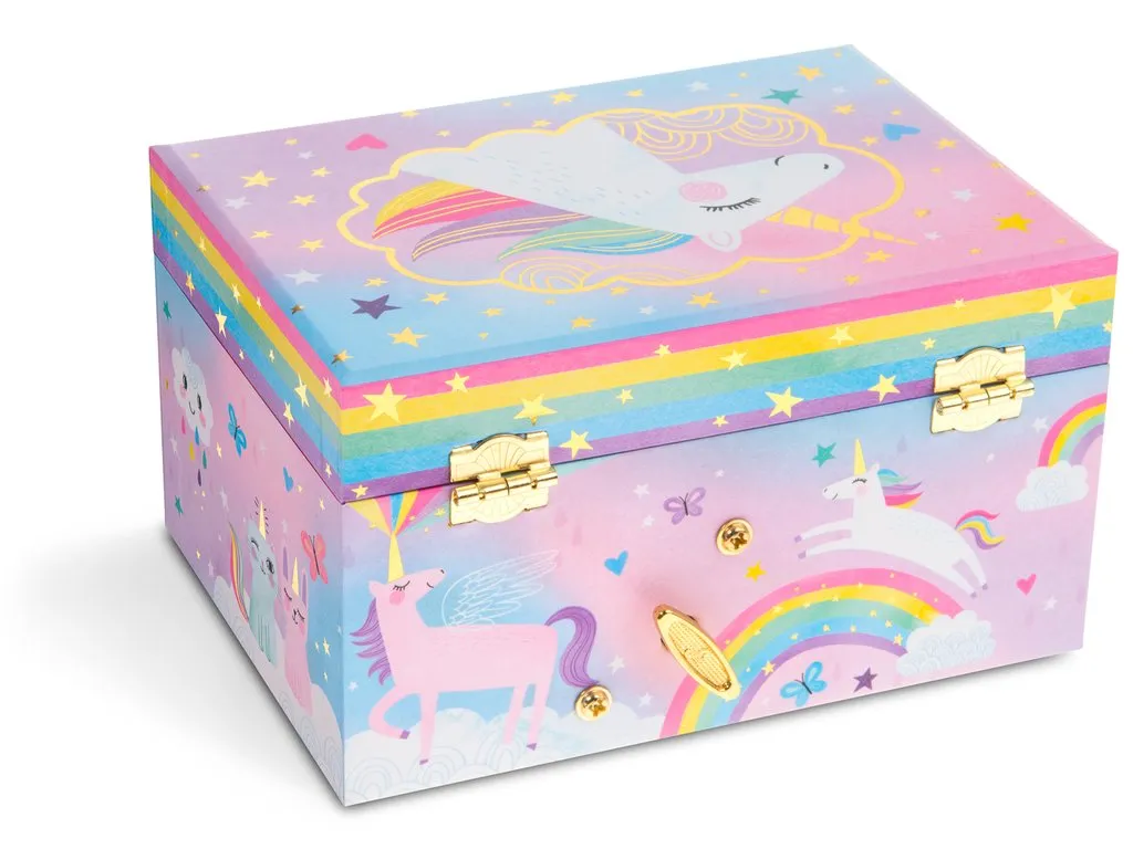 Cotton Candy Unicorn Musical Jewelry Box