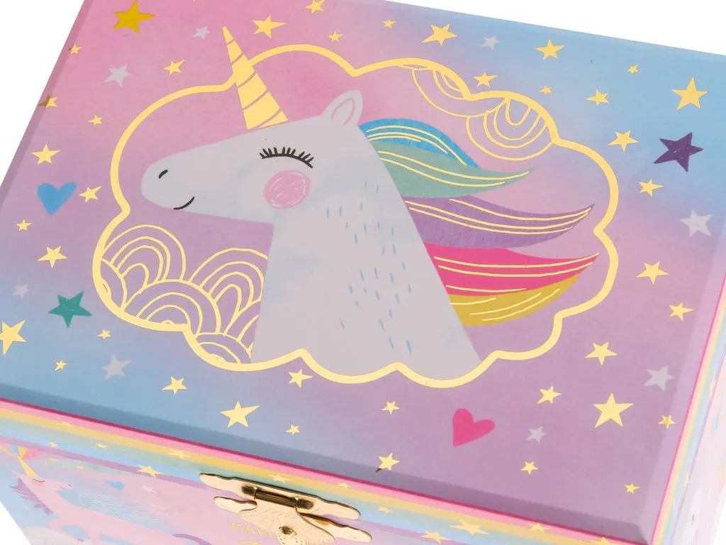 Cotton Candy Unicorn Musical Jewelry Box