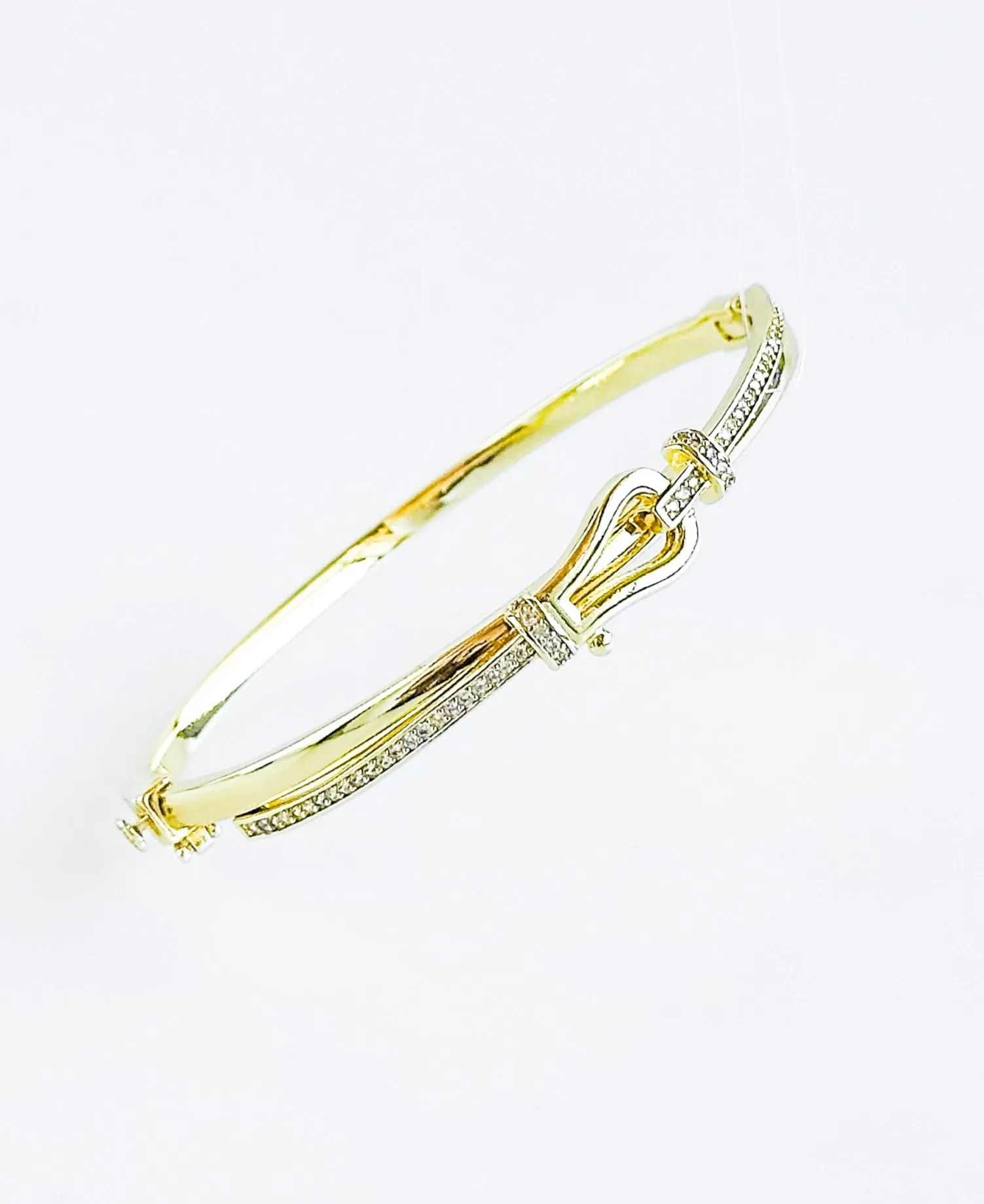 CZ Knot Bangle Bracelet