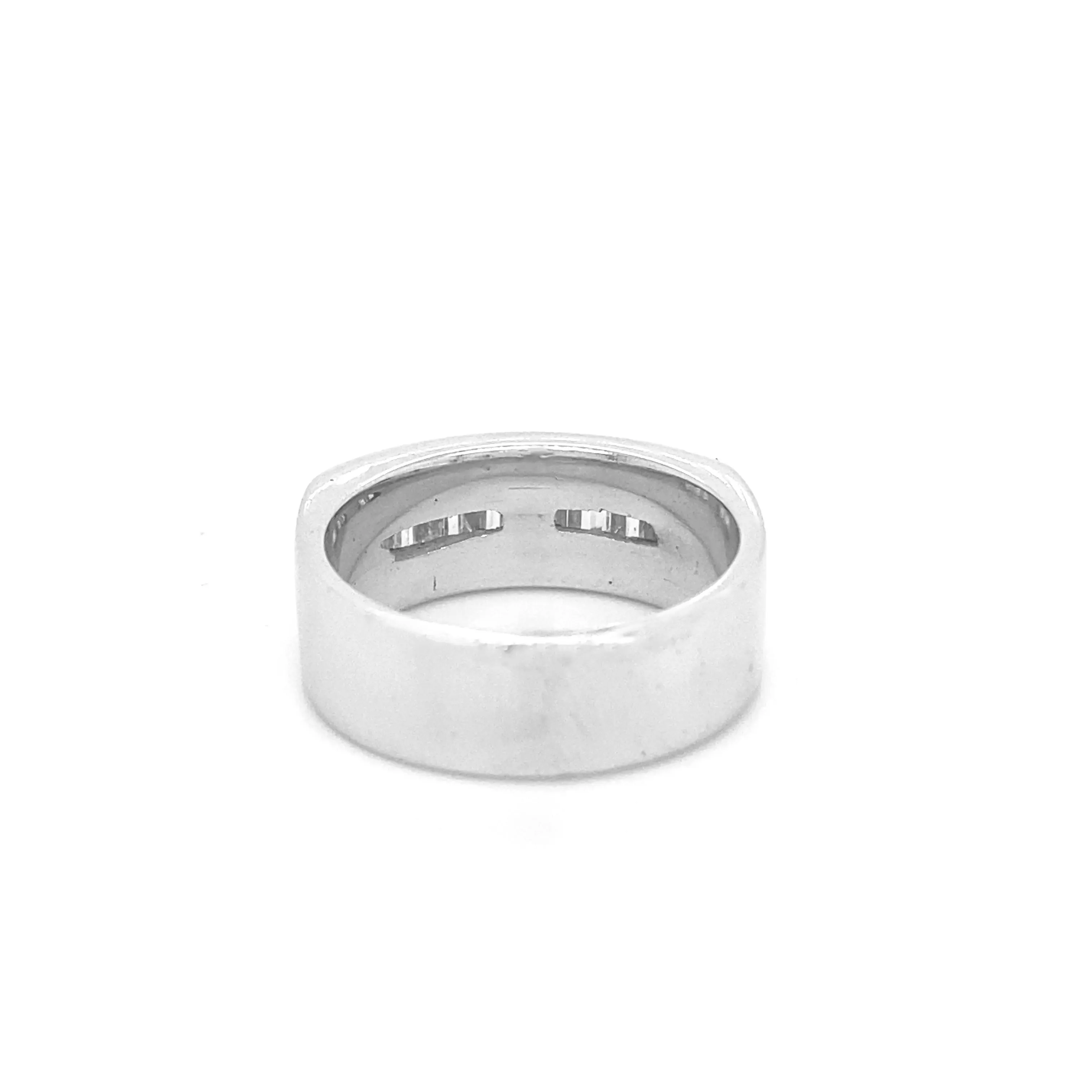 Diamond Baguette Ring White Gold R069