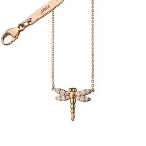 DIAMOND CRITTER DRAGONFLY "GRACE" CHARM NECKLACE