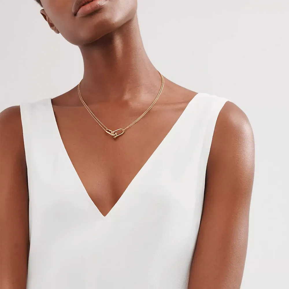 Double Pendant - 18k Gold