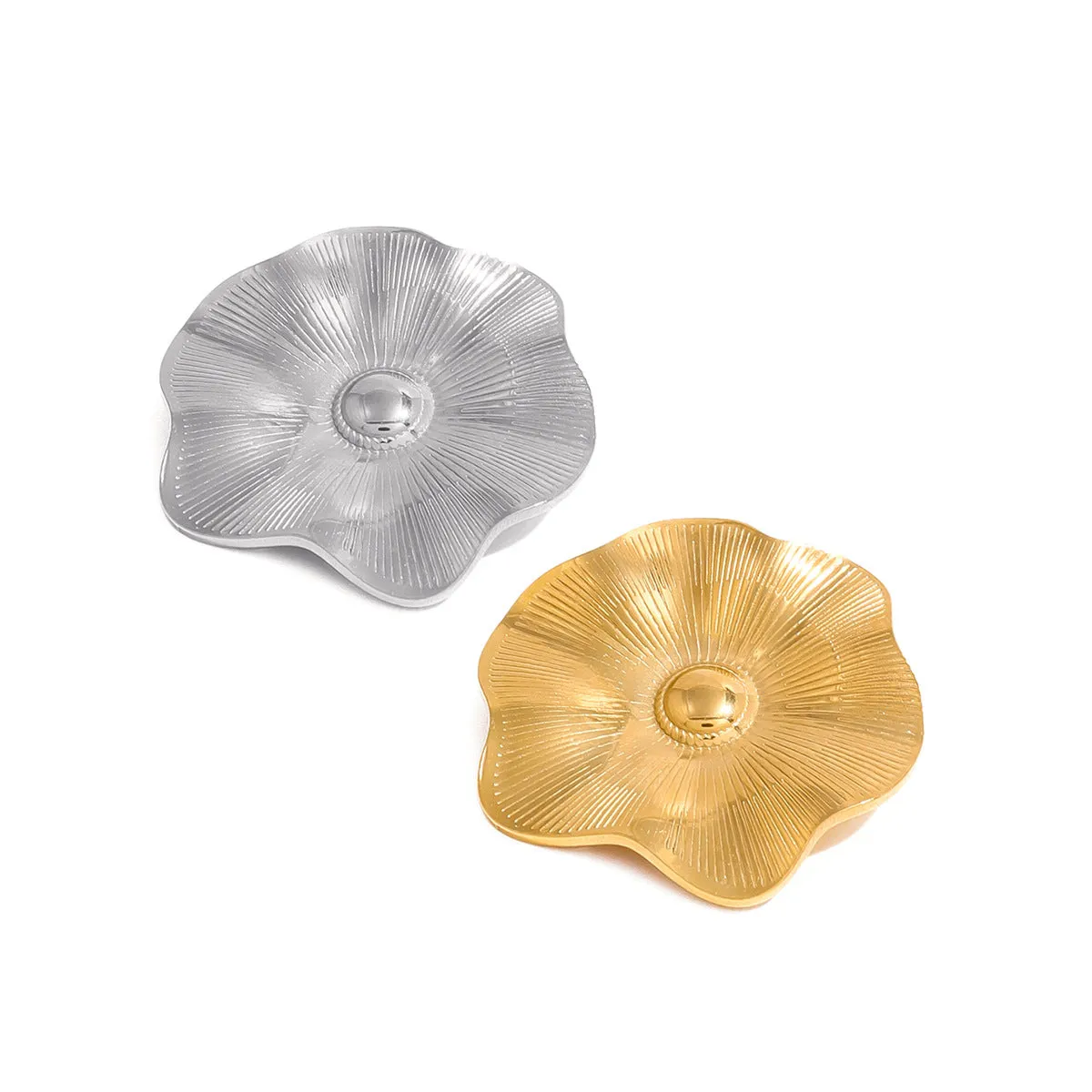 Elegant Flower Flower Stainless Steel Electroplating Brooches
