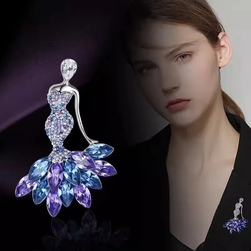 Elegant Pin Human Alloy Women's Brooches