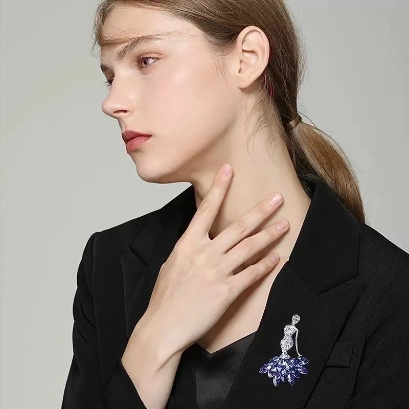 Elegant Pin Human Alloy Women's Brooches