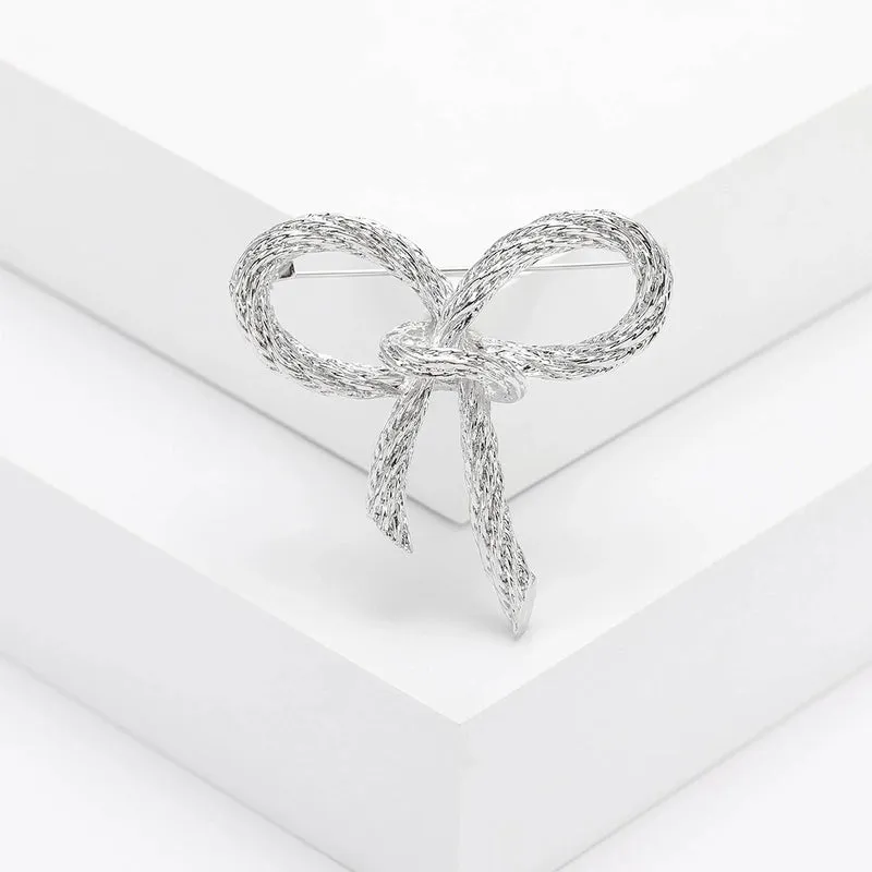 Elegant Simple Style Pin Bow Knot Alloy Plating Women's Brooches